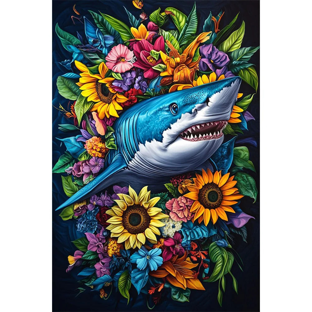 5D DIY Full Round Drill Diamond Painting Animal Kit Home Decor Art Craft 40x60cm