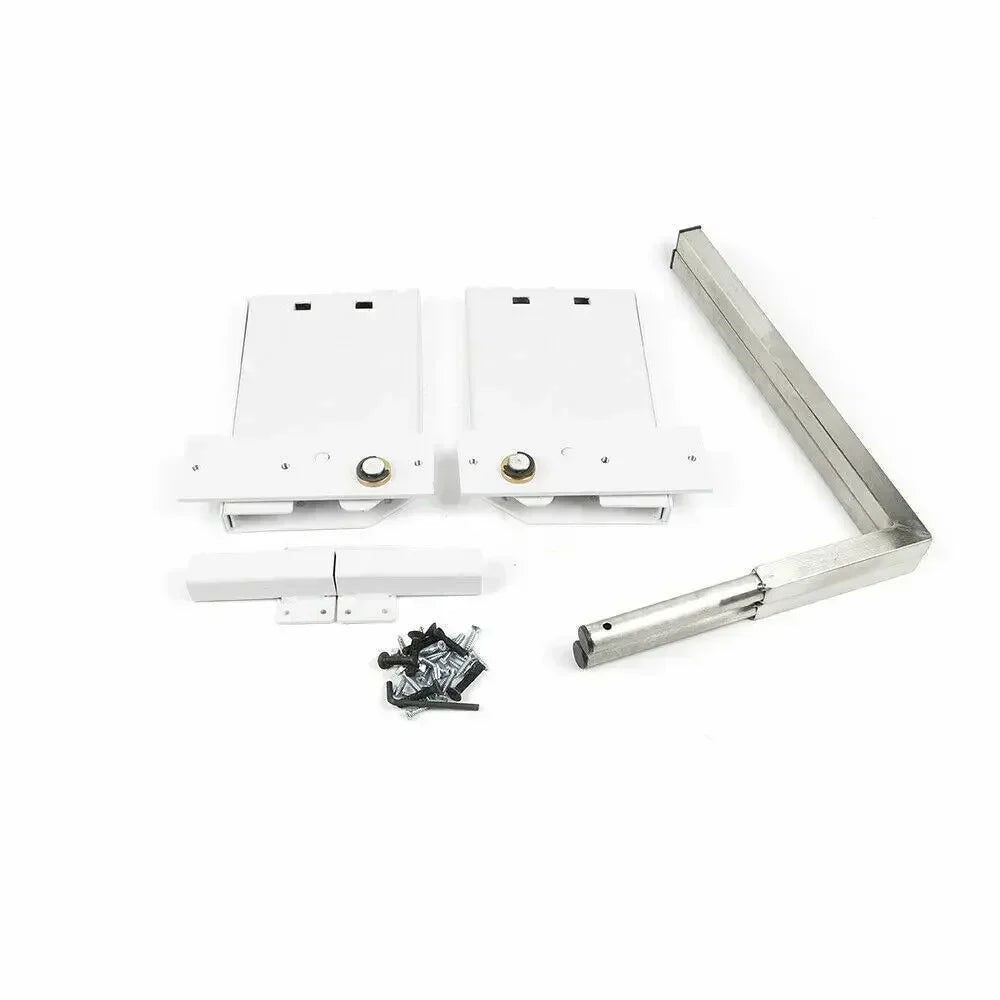 Murphy Wall Bed Spring Mechanism Hardware Kit – White Finish for Horizontal or Vertical Twin Bed Conversion, Space-Saving Design