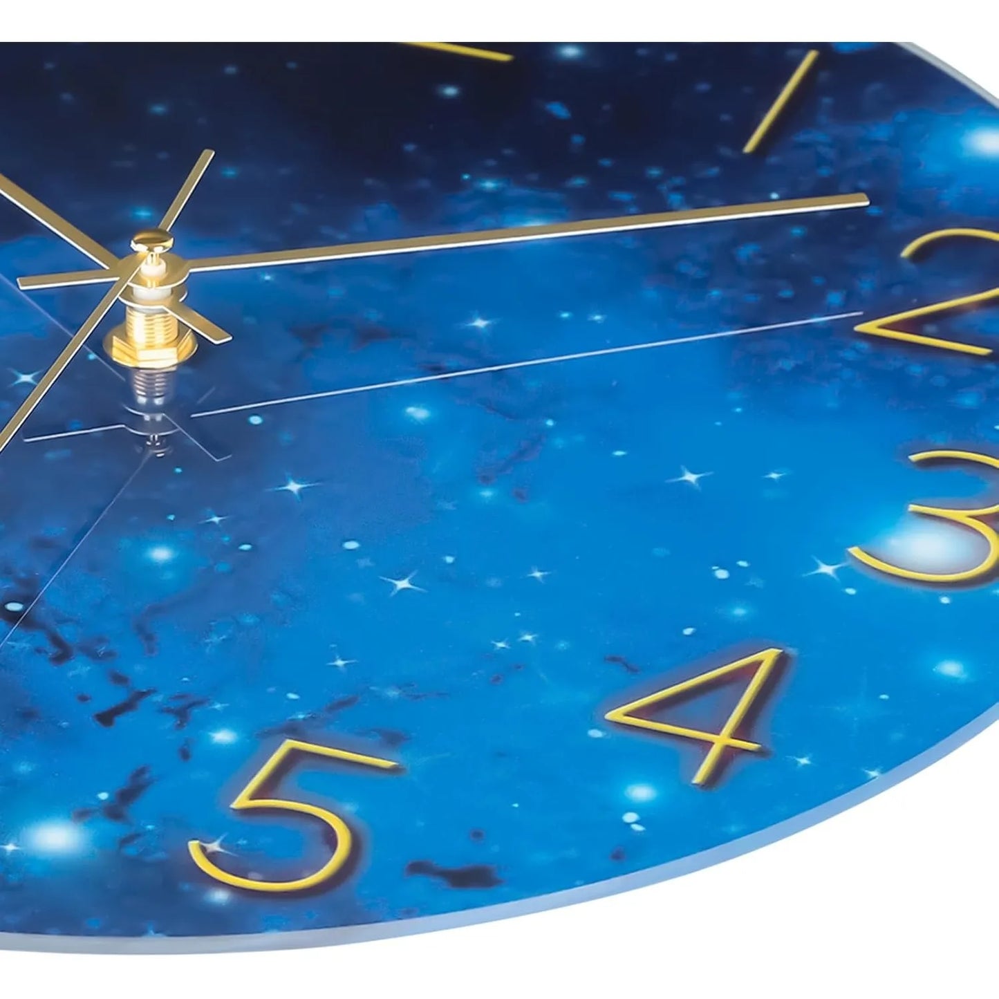 12 Inch Silent Wall Clock Cosmic Galaxy Battery Operated