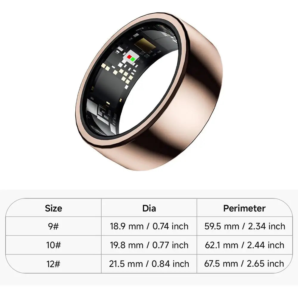 Ring Smart Sleep Monitoring Ring Health Ring For Women Men Waterproof Heart Rate Sleep Monitor Ring Portable Smart Ring