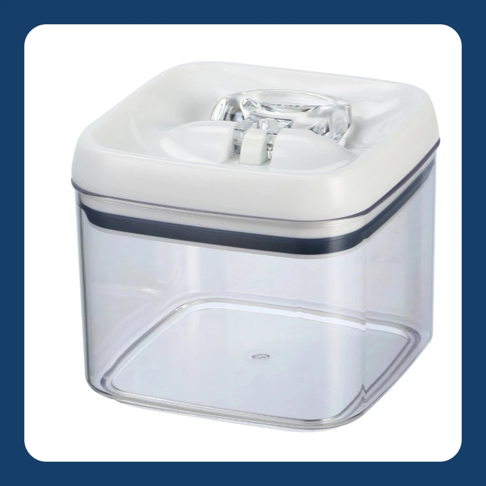 (2 pack)   Canister - 6.2 Cup Flip-  Square Food Storage Container