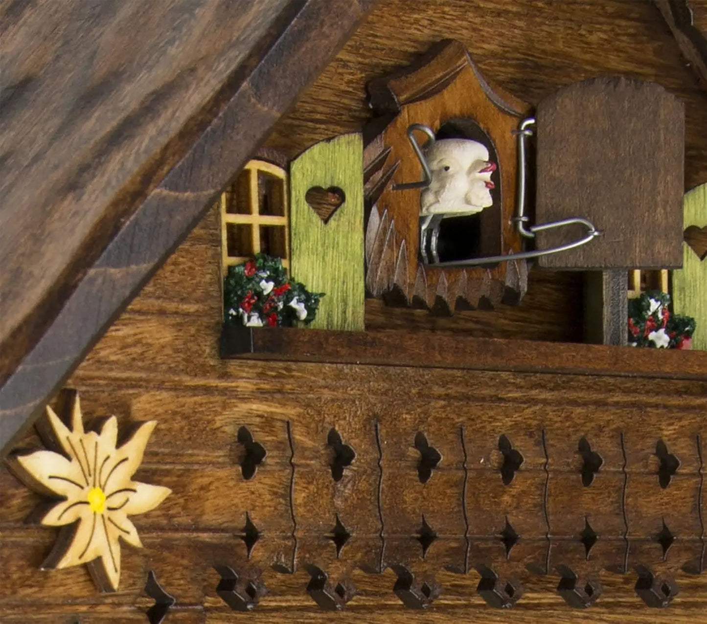 German Cuckoo Clock Black Forest Chalet Eight Day Movement