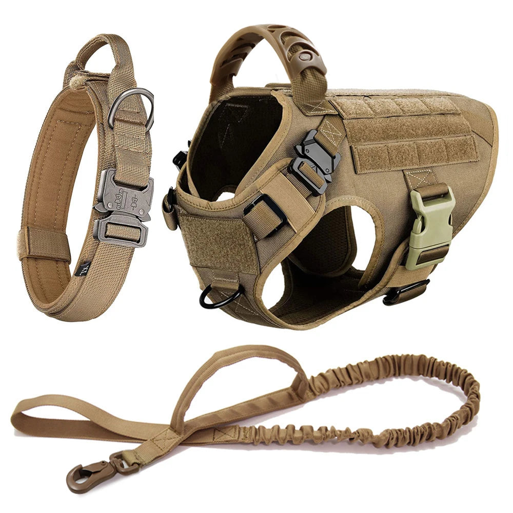Large Dog Harness And Leash Set Pet German Shepherd Malinois
