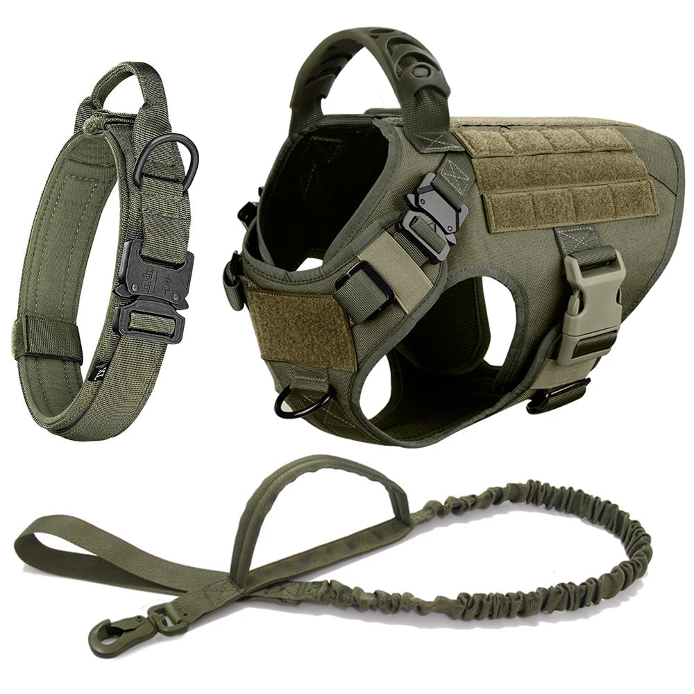 Large Dog Harness And Leash Set Pet German Shepherd Malinois