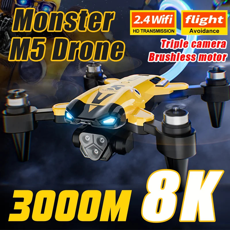KBDFA M5 Max Drone 8K 4K Camera Wide Angle Optical Flow